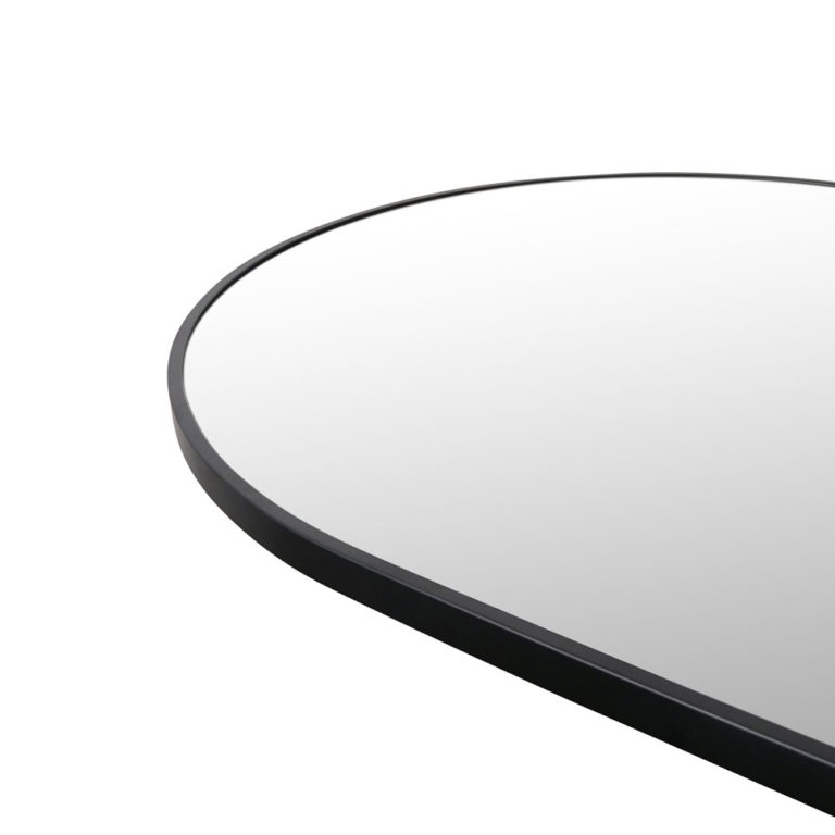 Full Length Black Arch Mirror with Metal Frame | Luxe Mirrors